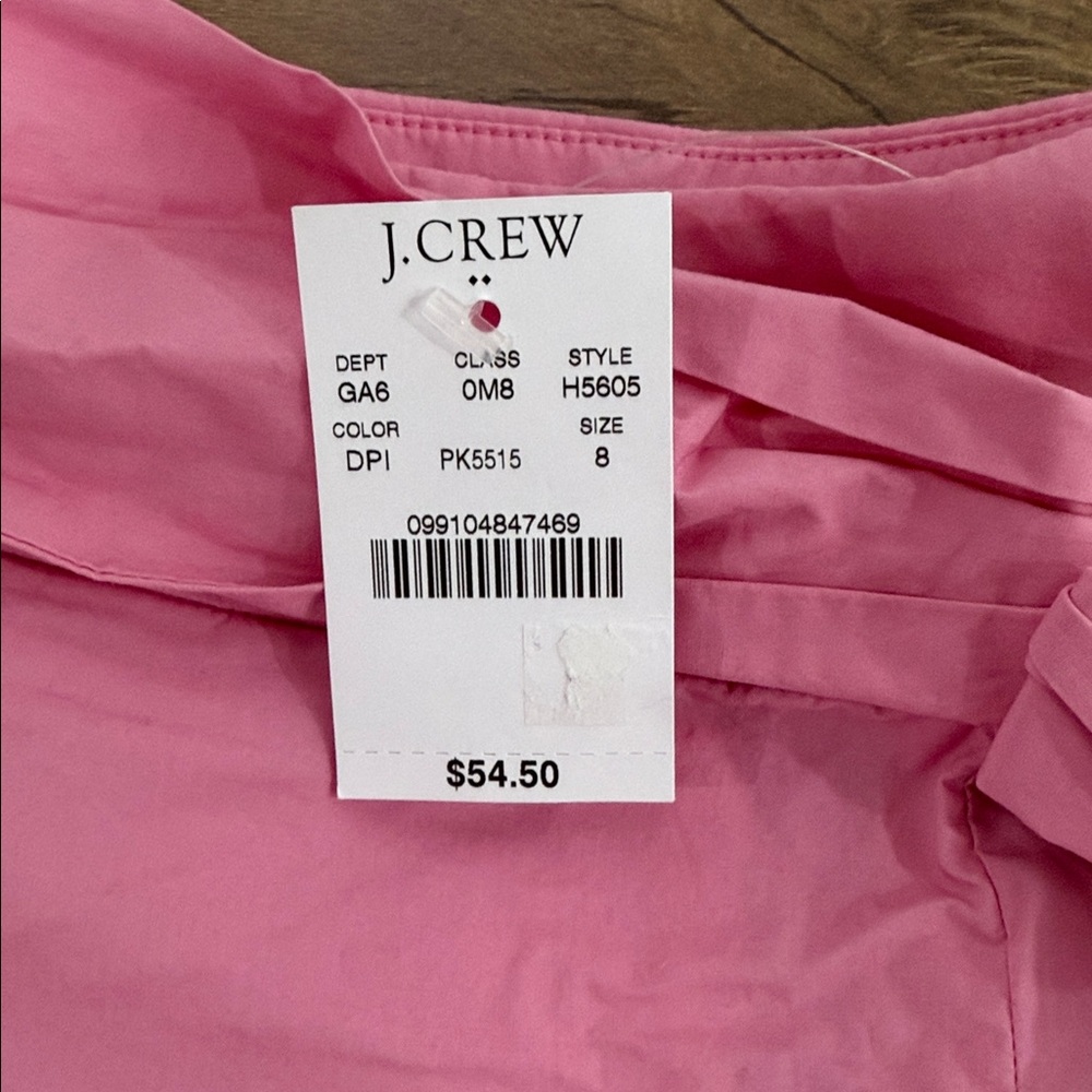 J. Crew Pink High-Rise Tie-Waist Shorts - Picture 3 of 5